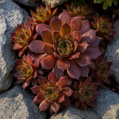Perennial Farm Sempervivum 'Peggy' (Hens and Chicks) – Live Perennial