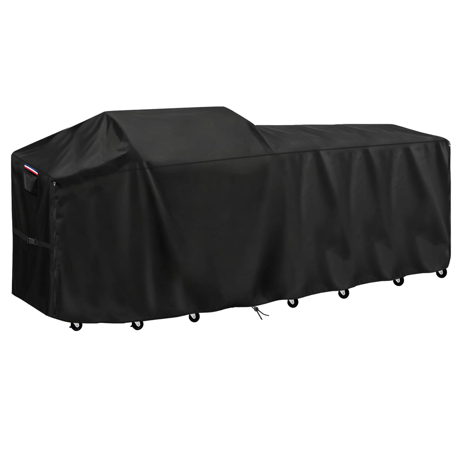 Cubierta de parrilla impermeable de 120 pulgadas para isla de cocina al aire libre, cubierta de barbacoa para islas de 120 pulgadas de largo x 30 pulgadas de ancho x 127 cm de alto, protección