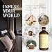 Eleven Drops Santal Aroma Fragrance Oil – Essential Oil Blend for Diffusers, Candles & Soap Making, Mixing, Long Lasting Scent, Pet Friendly, Made in USA, Amber Glass Bottle, IFRA Compliant, 16 Fl. Oz