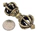 Tibetan Buddhist Brass (Vajra) Thunderbolt Nine Spokes Dorje / Dorji
