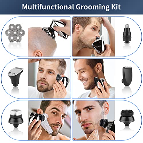 Brakorers 6 in 1 Rasierer Herren Elektrisch IPX7 Wasserdichter Haarschneider Bartschneider Herren… - Image 3