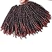 4 Pack Spring Twist Braids Ombre Colors Crochet Braids Synthetic Braiding Hair Extensions Low Temperature Fiber 8inch 100g (8 INCH, T1B/350)