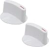 ApplianPar Pack of 2 WH1X2721 Dryer Washer Selector Timer Knob for GE Hotpoint Replace AP2044893 PS271094 WE01X10033