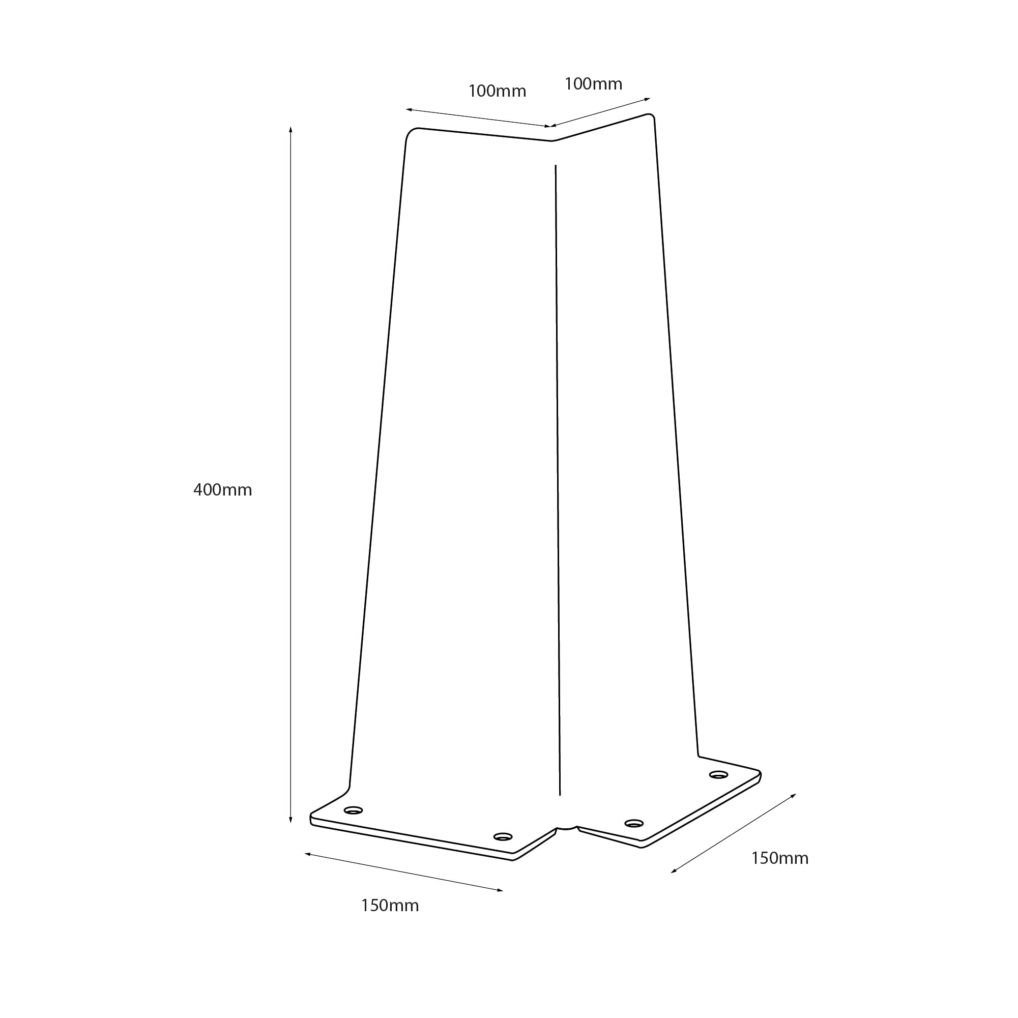 Protector Metálico Esquinero para Almacenes y Parkings | Protege Postes, Estanterías y Columnas | Acero Alta Visibilidad 400 mm | Protección Industrial Antigolpes con Fijación Segura al Suelo