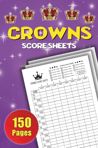 Crowns Score Sheets: 150 Large Print Sheets with Quick Score Guide