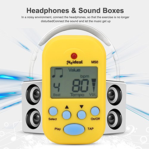 Métronome pour Mini-métronome électronique M50 Tempo Metronome Beat Tap pour Piano, Violon, Guitare, Batterie et… - Les Beatles, Paul McCartney, John Lennon, RIngo Starr, George Harrison Métronome pour Mini-métronome électronique M50 Tempo Metronome Beat Tap pour Piano, Violon, Guitare, Batterie et… – Image 4