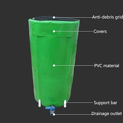 Miniatura 4 de Piscina sobre el suelo redonda de lona para estanque de peces sobre el suelo, piscina sobre el suelo con válvula de drenaje para cría de koi,