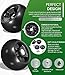 4 Pack AM125172 Plastic Deck Gauge Wheel Kit Compatible with John Deere 48