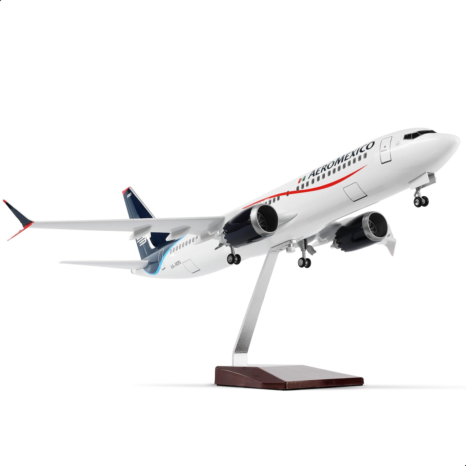 1/85 kompatybilny z Aeromexico 737, ze stojakiem (długość 43 cm) do Boeing 787, model samolotu z żywicy dla dorosłych, prezent dla entuzjastów lotnictwa, dekoracja do domu lub biura
