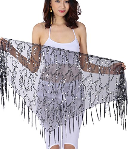 Belly Dance Sequin Triangle Hip Scarf