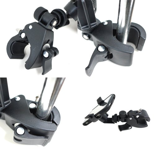 image for ChargerCity Music Mic Microphone Stand Smartphone Clamp Mount with 360