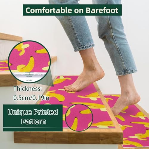 Alfombras antideslizantes para escaleras evitan resbalones de madera 4