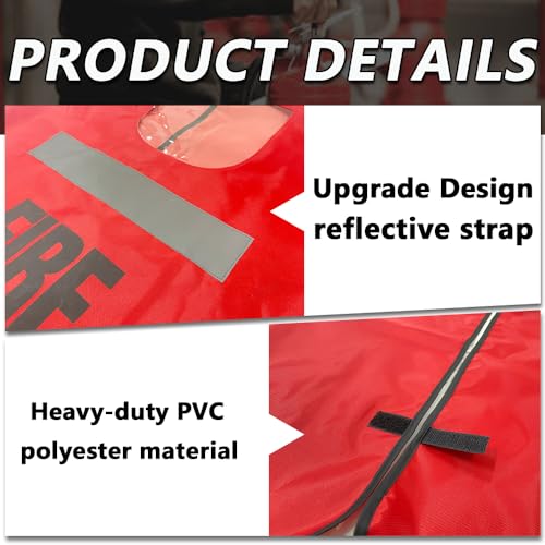 Image of Fire Extinguisher Cover with Reflective Strap, Heavy Duty Fire Sa-fety Protective Sleeve from scuffs & scratches Accessories, 1 Pcs, 18 inchWx35 inchL (20-30LB)