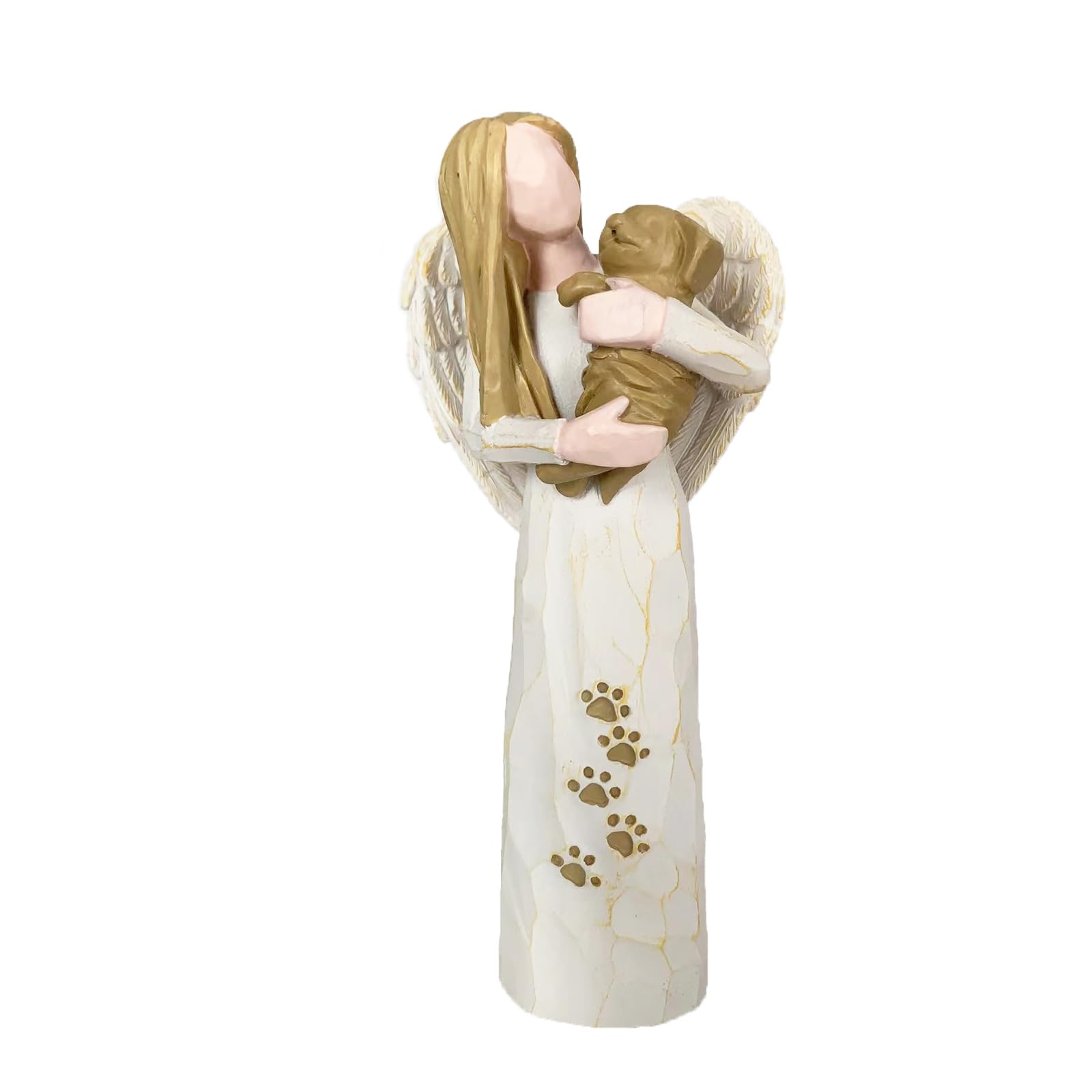 Waifugal Dog Memorial Gifts for Loss of Dog, Pet Memorial Gifts, Resin Angel Statues,Sculpting Angels?Pet Sympathy Gifts?Passed Away Dog Gifts(White