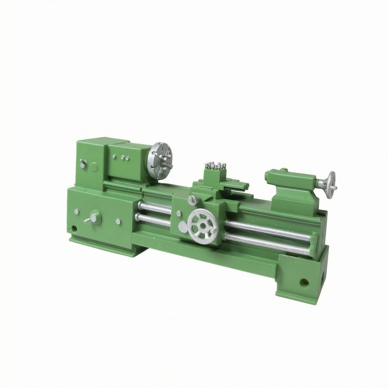 Detailed Miniature Lathe Model Metal Scale Lathe Shiny Finish, Lathe-image-18