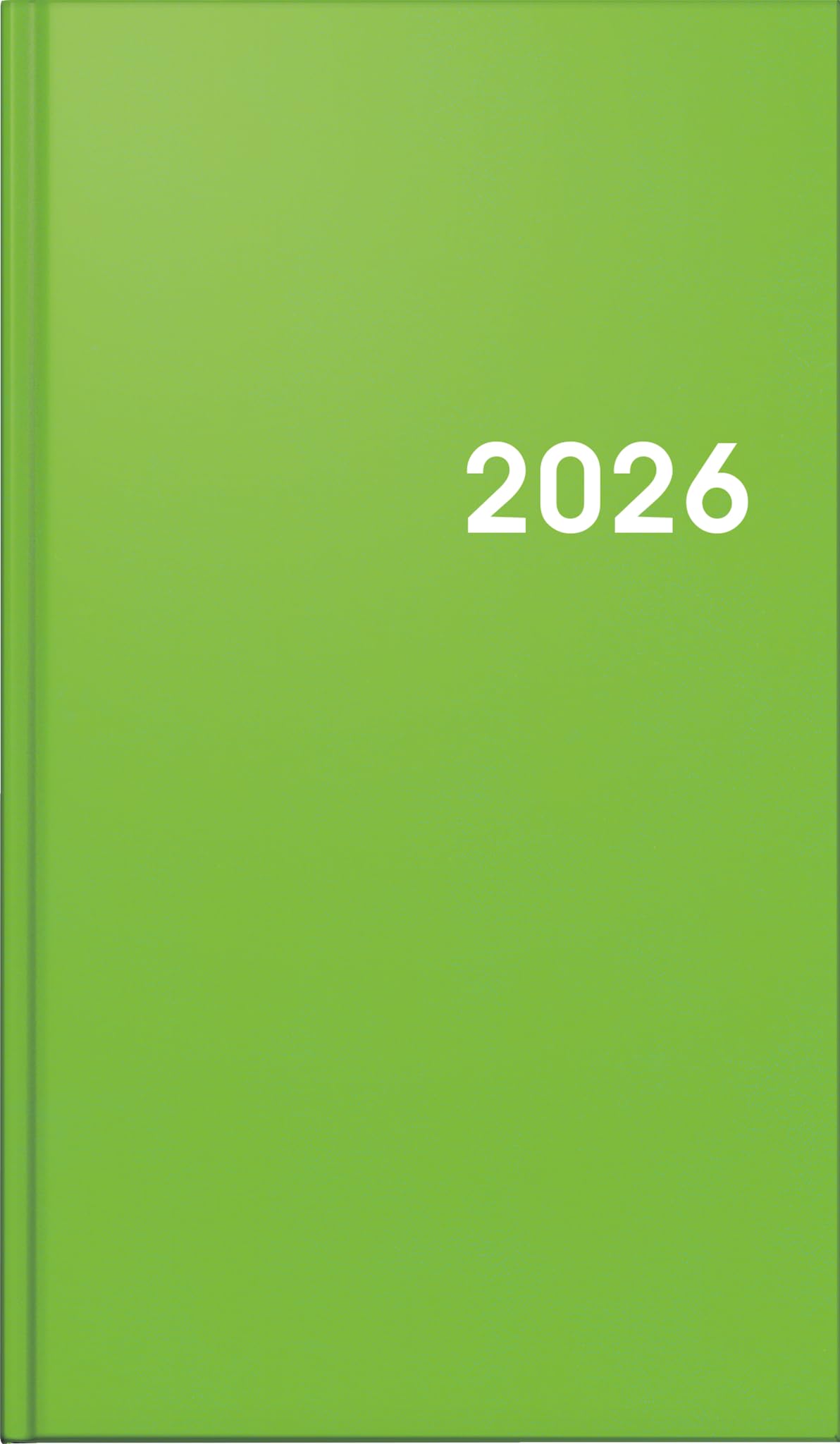 BRUNNEN Pocket Calendar Model 756 2026 | A6, Plastic, Light Green