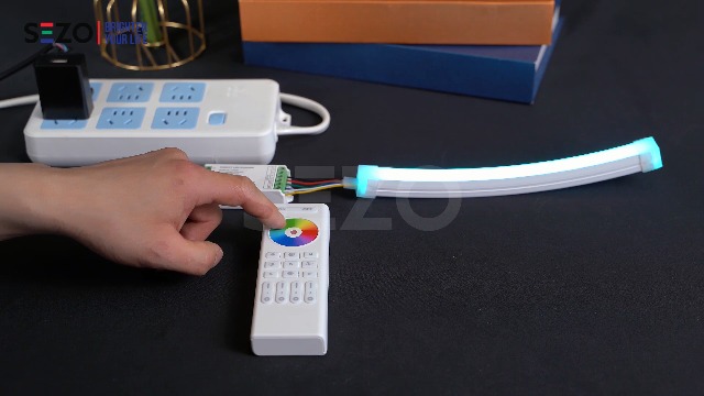 Image of SEZO 2.4G RF CCT Controller Kit C02RF Controller & RC02RFB 4-Zone Wireless Remote Control Group Control Color Temperature Adjustable for CCT Tunable Dual White 2700K-6500K LED Strips