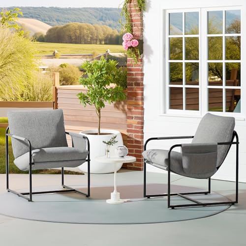 Sillón Plegable Confort Lino Gris miniatura 2