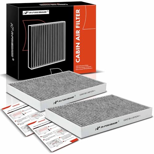 A-Premium 2-PC Cabin Air Filter with Activated Carbon Compatible with Mercedes-Benz S350, S400, S450, S550, S600, S63 AMG, S65 AMG, CL500, CL550, CL63 AMG, CL65 AMG, CLS63 AMG
