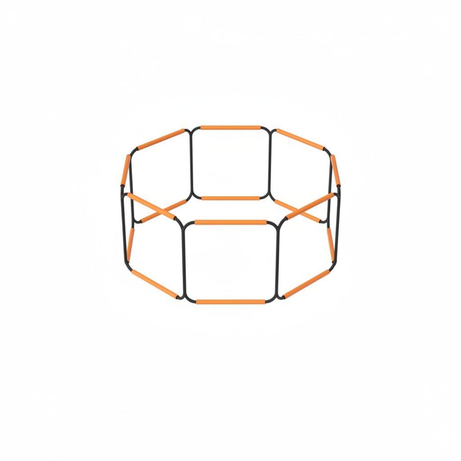Butterfly Agility Ladder Foldable Soccer Footwork Multi-Functional Training Hurdles Set for Kids, Athletes 8 Rungs 3.2M-image-29