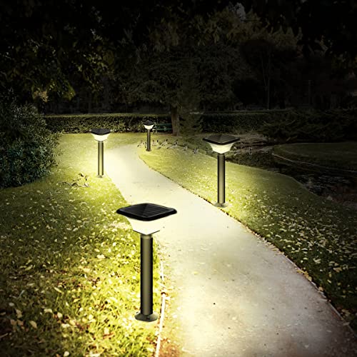 Image of Epyz Solar Gate Pillar Light Outdoor Graden with Long Pole Square Shape with 152 LEDs,12,000mah Battery, 3 Type of Lights, Application for Fence, Garden, Wall, Outdoor [ Pack of 2,Multicolour ]