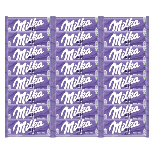 Image of Milka Alpenmilch Chocolate Bar (Pack of 24)