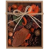 DEAYOU Potpourri Bag Gift Box, Dried Flower Bowl and Vase Filler, Fall Spring Potpourris, Home Fragrance Perfume Sachet, Thyme Scented Air Freshener Aroma for Bathroom, Closet, Unique Scent, 8.8 Oz