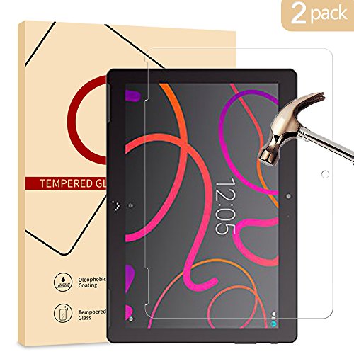 AOLANDER [2 Unidades] BQ Aquaris M10 Protector de Pantalla, Cristal Vidrio Templado Premium [9H Dureza][Alta Definicion 0.3mm] [Anti Arañazos] Tempered Glass para BQ Aquaris M10