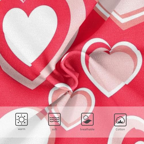 White Hearts Red Toddler Underwear Girls, Cotton Girls Underwear, 2T–8 Years3