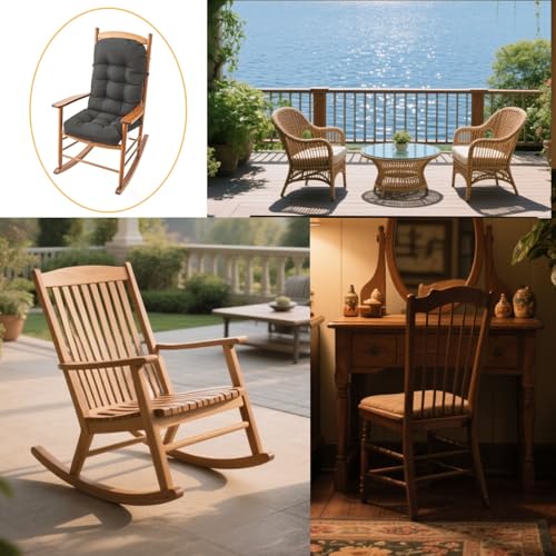 Cojín para muebles de patio gris oscuro ideal para terrazas exteriores 6