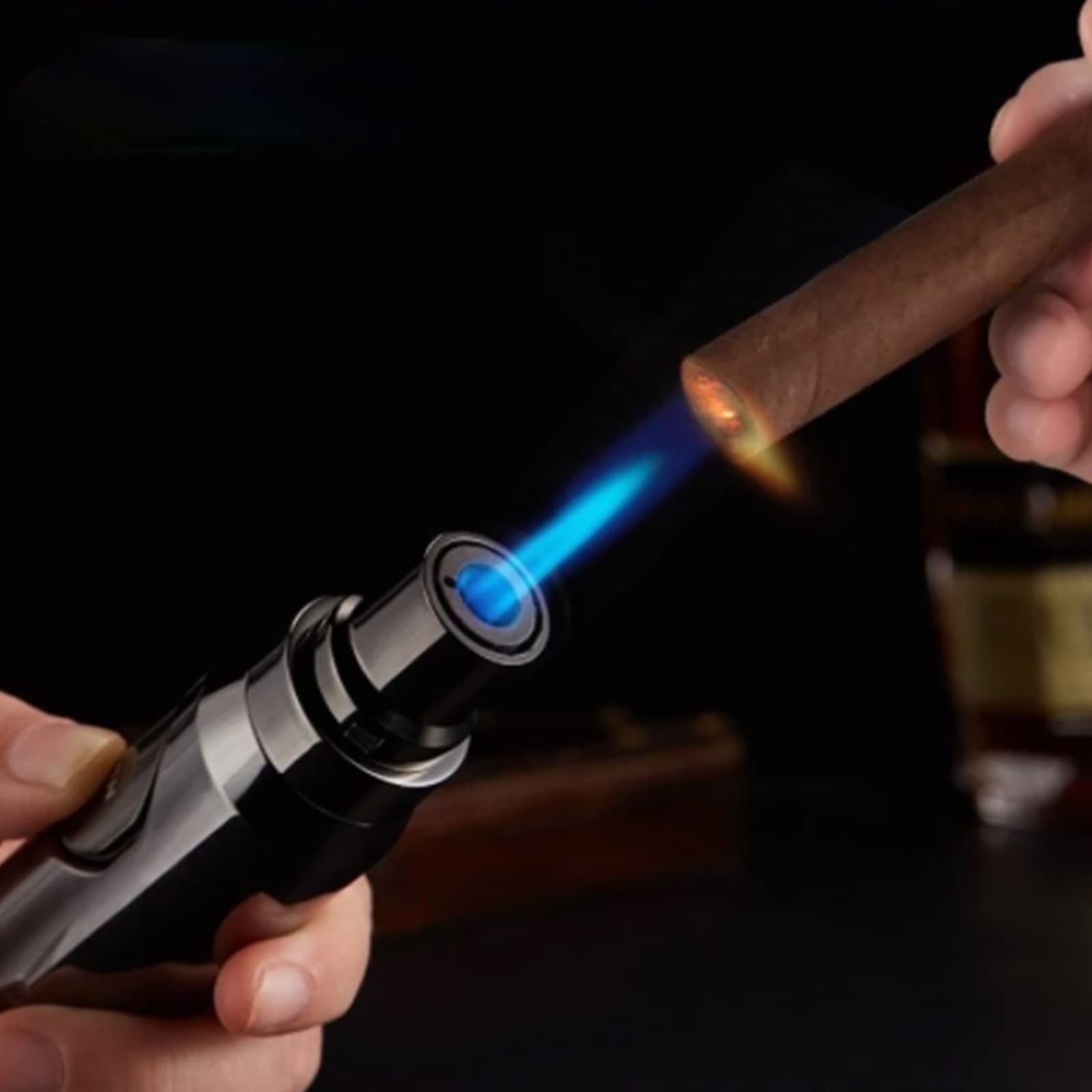 cigarette lighter heat gun Amazon.com: Bullet Shaped Cigar Lighter Jet Multi-Function Butane Gas Torch  Lighter Metal Spray Gun Cigar Cigarette Gadget Outdoor BBQ Tool Men's  Gift,Silver : Health & Household
