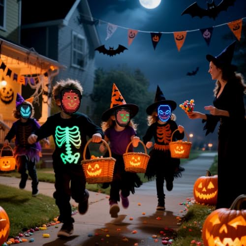 arscniek LED Light Up Gesture Control Halloween Mask - image 6