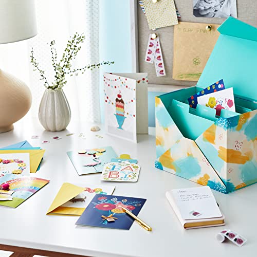Hallmark Pack Of 24 Handmade Assorted Boxed Greeting Cards, Watercolor—Birthday Cards, Baby Shower Cards, Wedding Cards, Sympathy Cards, Thinking Of You Cards, Thank You Cards #TOP1
