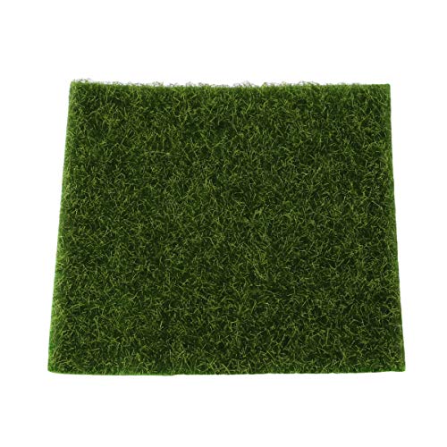 Beiswin DIY Mini Fairy Garden Simulation Grass Plants Artificial Moss Decorative Lawn Turf Green Grass for Garden (30 * 30cm)