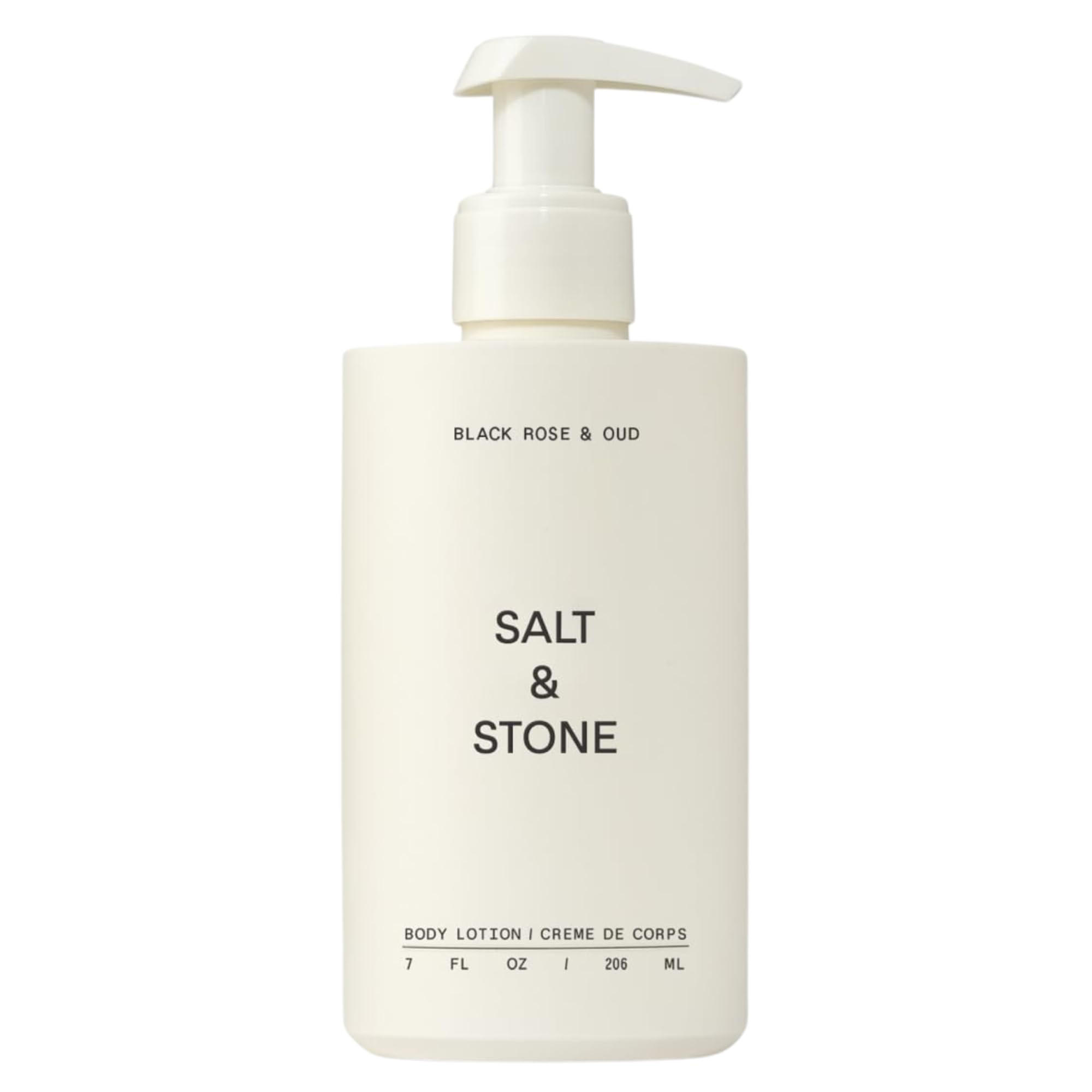Salt & Stone Body Lotion | Scented Daily Body Lotion for Women & Men | Hydrates, Nourishes & Softens Skin | Restores Dry Skin | Fast-Absorbing | Cruelty-Free & Vegan (7 fl oz) (Black Rose & Oud)