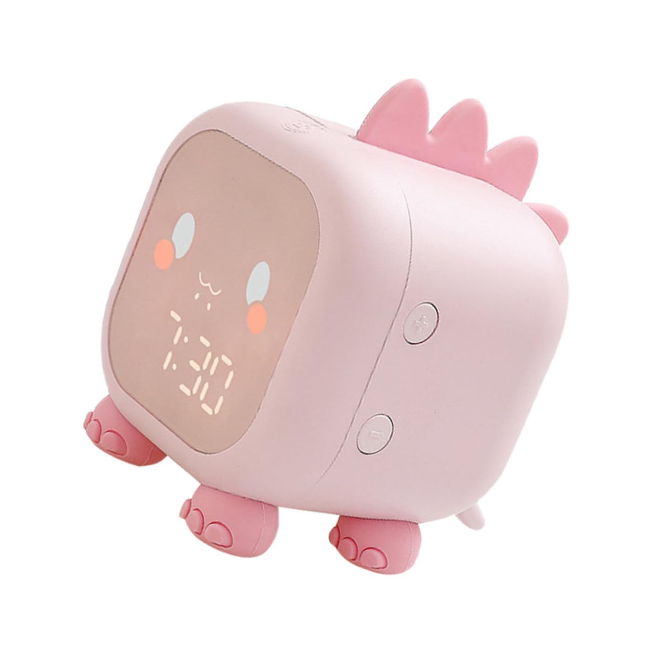 ORFOFE Kinder USB Wecker mit LED Nachtlichtuhr Silikongehäuse Sprachansage Nickerchen Timer für Schlafzimmer und Zuhause