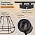 LTBLIGHT LED Track Lighting Kit, 2-Light Directional Ceiling Light Fixture, Black Metal Wire Cage Ceiling Spot Lighting Fitting for Kitchen, Bedroom, Art Wall, E26 Base, Bulbs Not Included