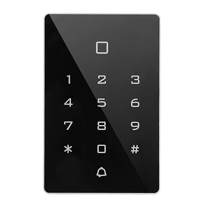 Access Control Keypad, External Doorbell Card Reader Access Control Machine, Infrared Night Vision Device Electronic 26 Touch Keypad for Families Enterprises
