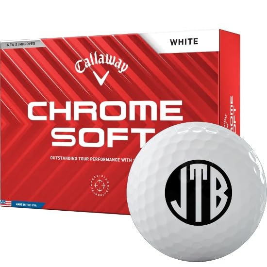 2024 Callaway Golf Chrome Soft Monogrammed Golf Ball