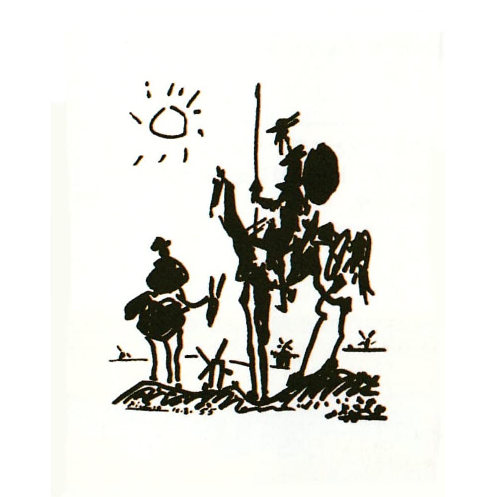 Amazon.co.jp: パブロ・ピカソ ドンキホーテ 複製画 人物画 騎士 世界