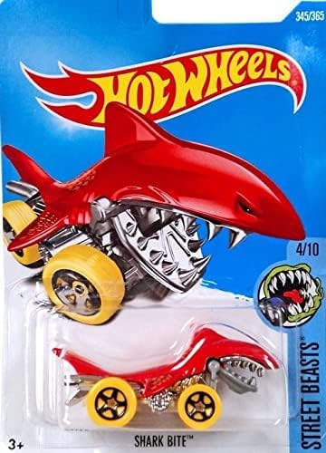 Hot Wheels Street Beasts Shark Bite 345/365 Red | Amazon.com.br