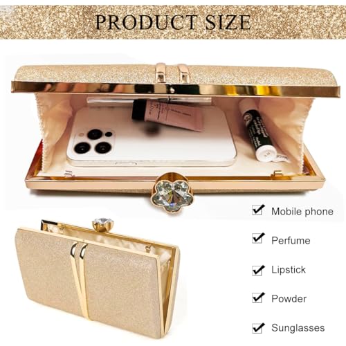 Image of PALAY Sling Bag for Woman Small Evening Purse Handbags Soft Leather Ruched Bag Bridal Clutch Party Prom Crossbody Purses