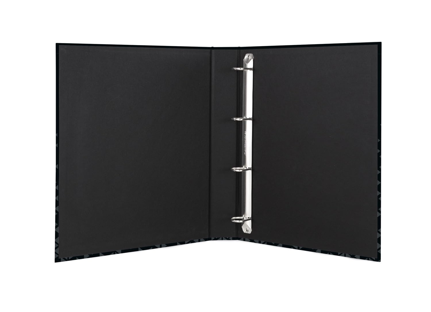 Herma A4 Ring Binder Black, 4 Ring File, 46mm Spine, Slim Folder with Pattern, Inner Print & Soft Touch Finish - Image 3