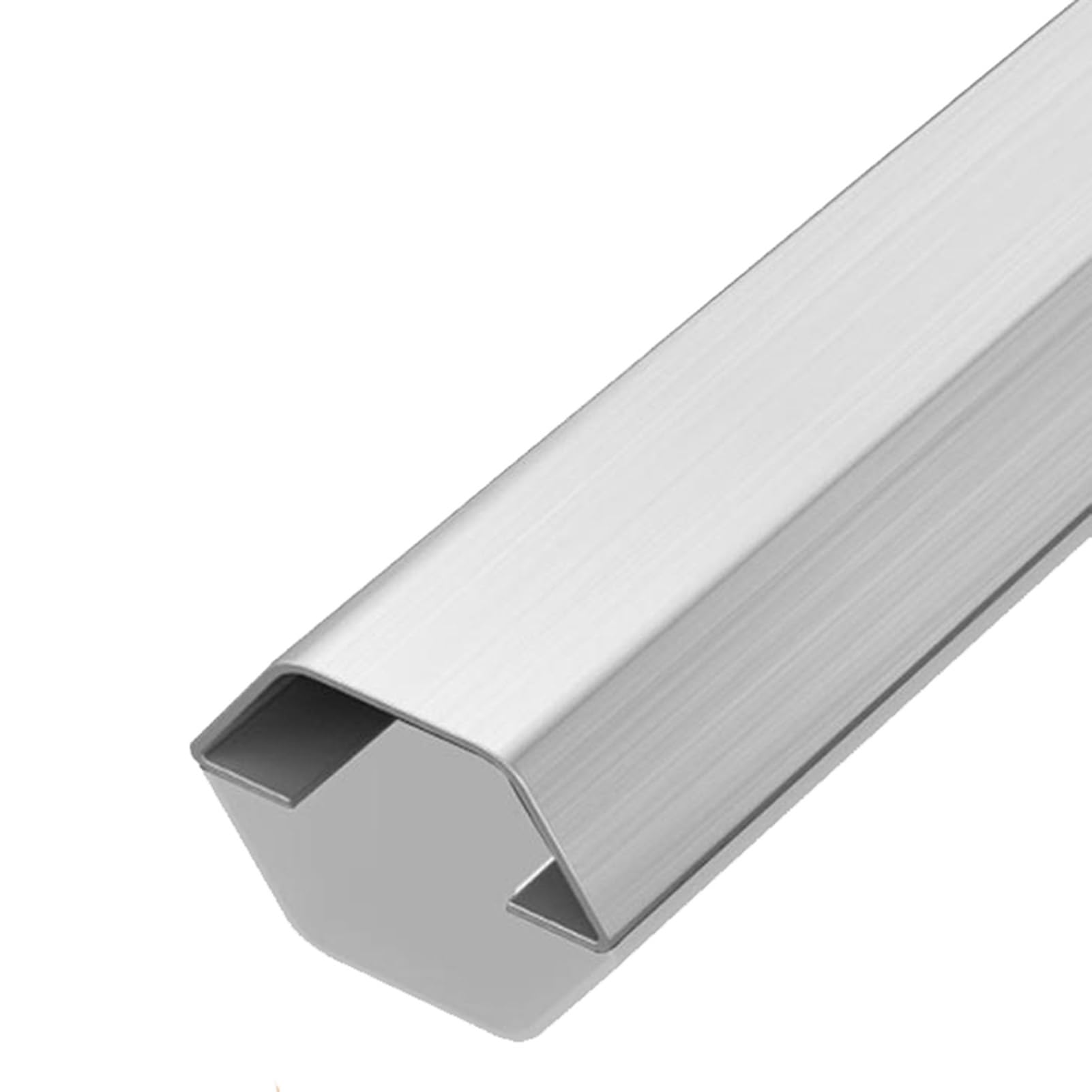 Vnook Cable Raceway Metal Self Adhesive,1m Long Cable Hider Cables Concealer for Wires, Waterproof Trunking Management Kit,Wall/Floor Mounted Wire Channels(2)