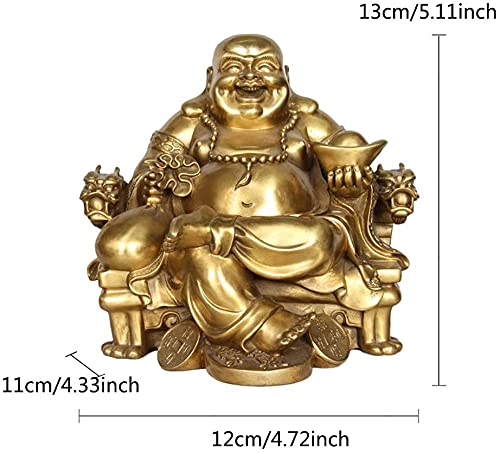 Amazon｜マイトリーヤ仏の仏教の神の神の神の龍の椅子の上に座って