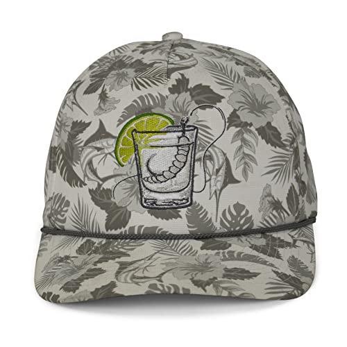 Paramount Outdoors Mezcal Saltwater Fishing Trucker Hat Rope Cap (White)