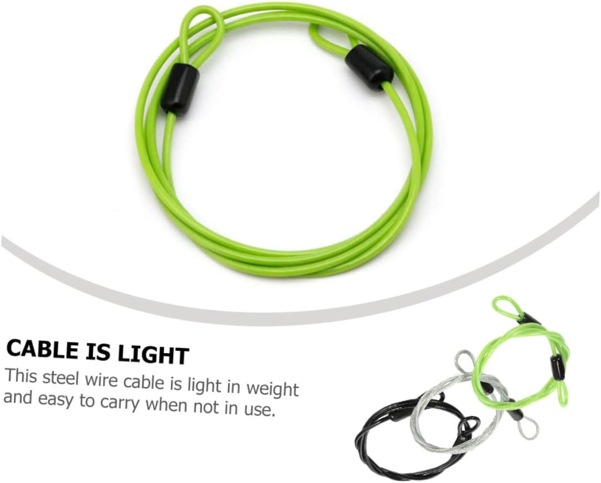 DOITOOL 6pcs Flexible Lock Cable Bike Accessory for Secure Luggage and Bike Lock for High Safety Factor and Performance Harsh Conditions