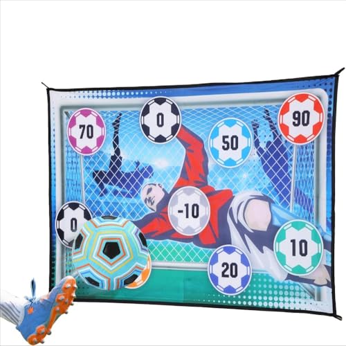 MsiDtsoyサッカーおもちゃダーツ2 in 1遊び方ダーツセット壁掛け長さ150 cm射撃練習スポーツ玩具室内遊びパーティーゲームクリスマス誕生日プレゼント小学生子供用男の子プレゼント