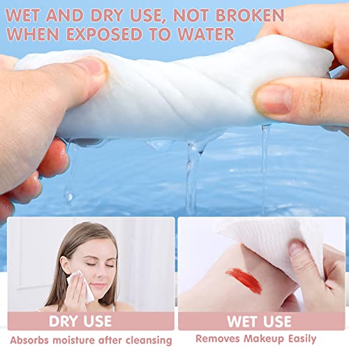GothicBride Trockene Pflegetücher Weiches Handtuch 100% US-Baumwolle Einweg Gesichtstuch Trockene Tücher Geeignet für Empfindliche Trockene Haut Weiche Pflegetücher(1 Paket-60 Stücke)… – Bild 4