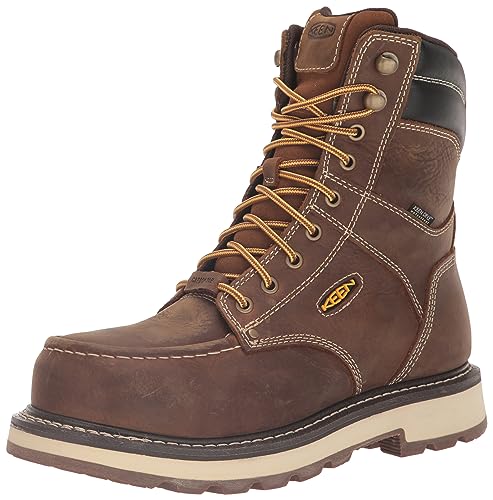 KEEN Utility mens Cincinnati 8” Composite Toe Waterproof 90 Degree Heel Heavy Duty Work Boots